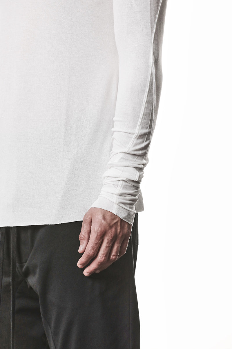 OFF WHITE ULTRA LIGHT VISCOSE LONG SLEEVES TOP