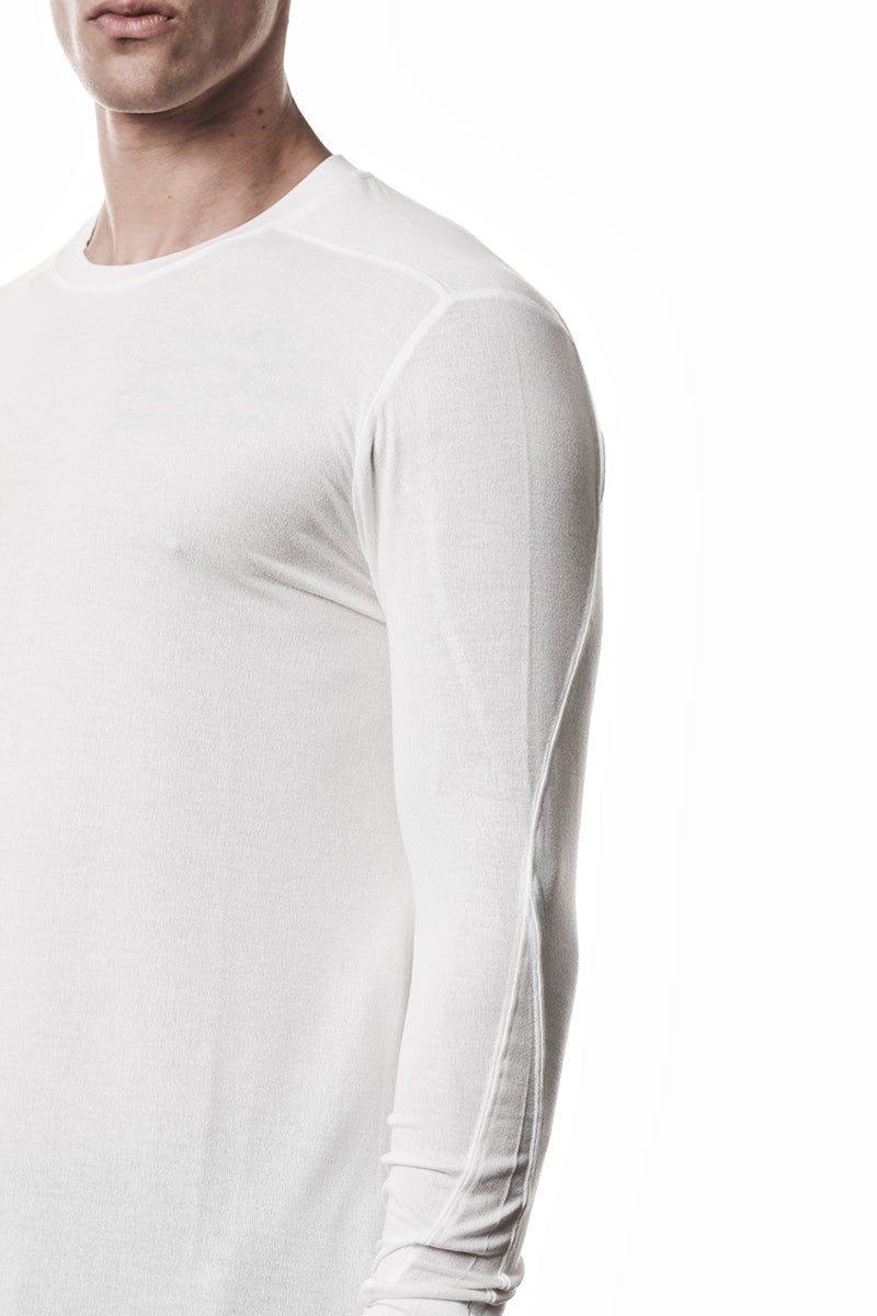 OFF WHITE ULTRA LIGHT VISCOSE LONG SLEEVES TOP