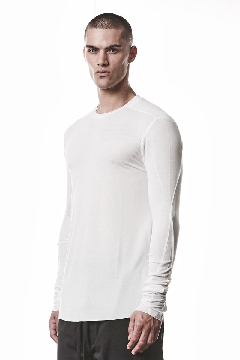 OFF WHITE ULTRA LIGHT VISCOSE LONG SLEEVES TOP