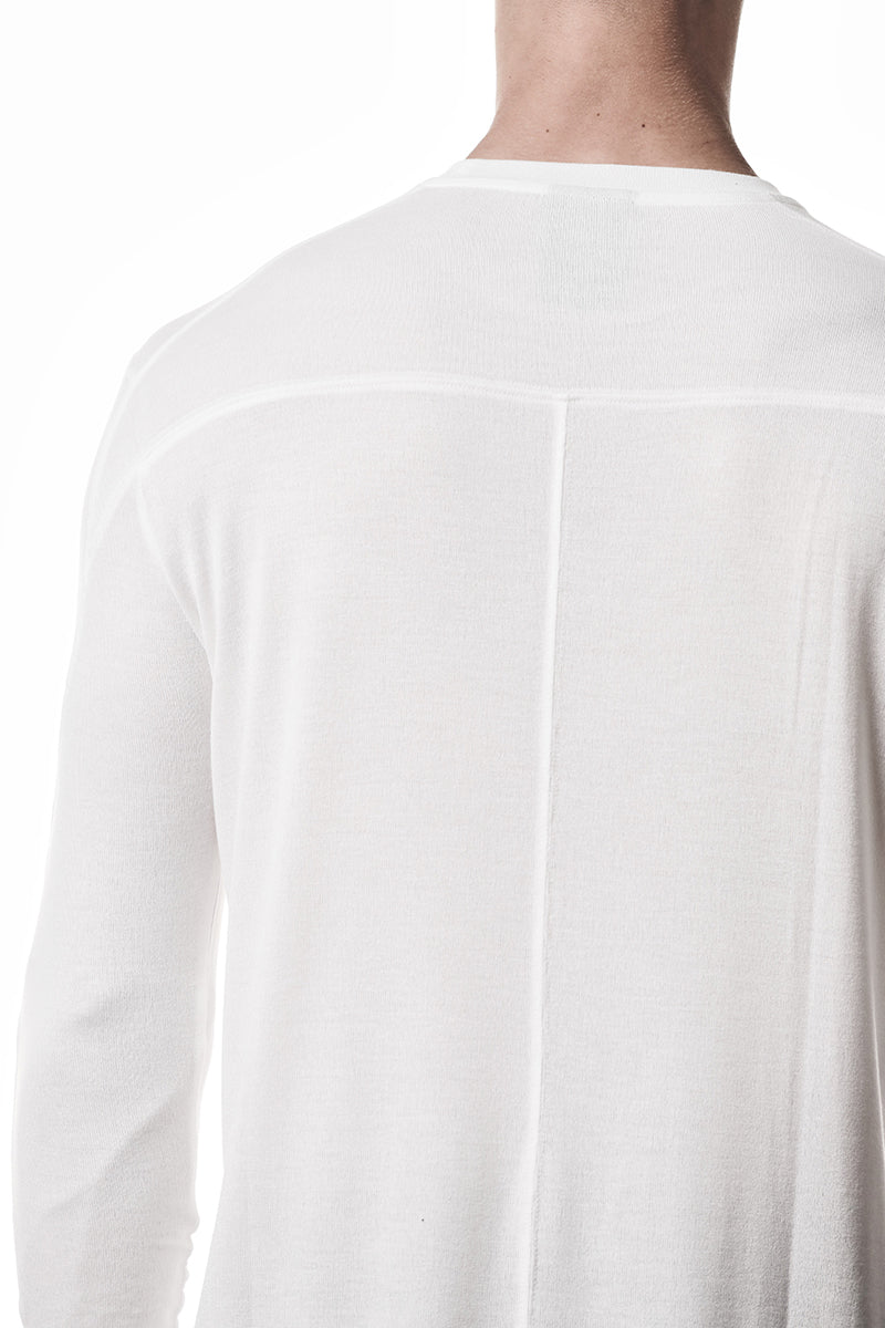 OFF WHITE ULTRA LIGHT VISCOSE LONG SLEEVES TOP