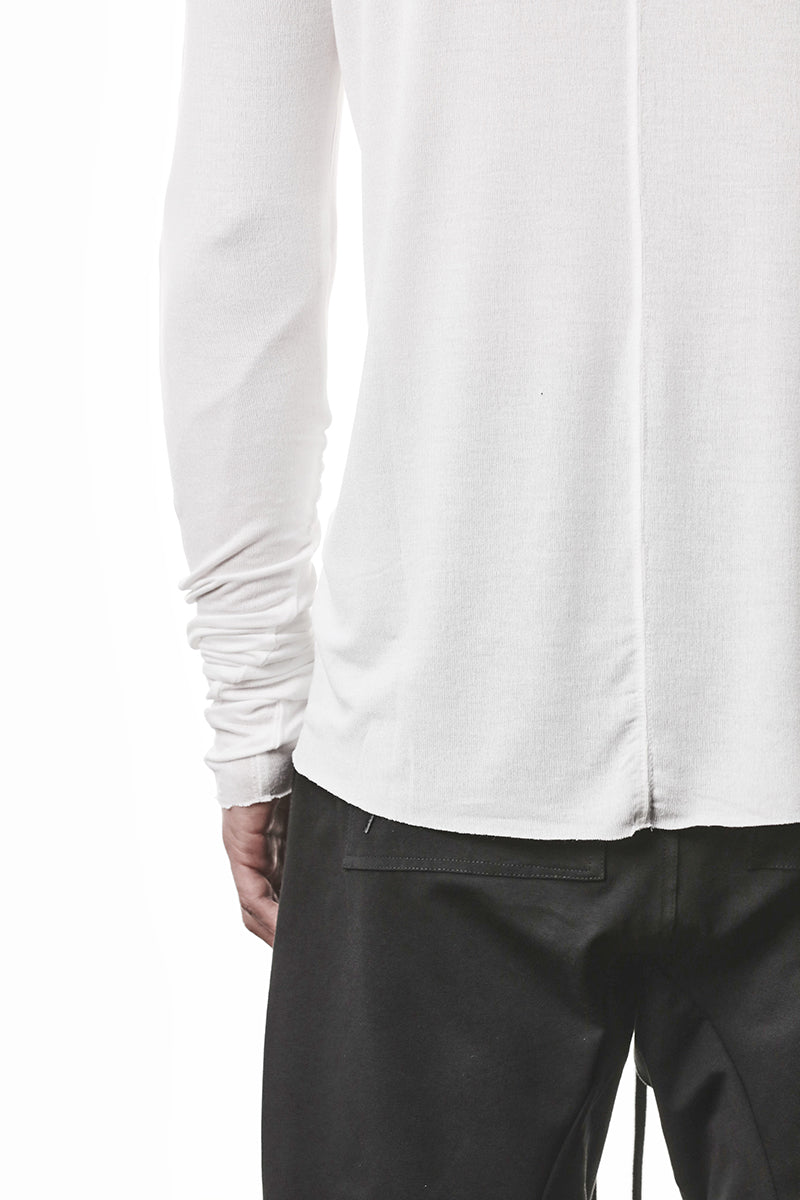 OFF WHITE ULTRA LIGHT VISCOSE LONG SLEEVES TOP