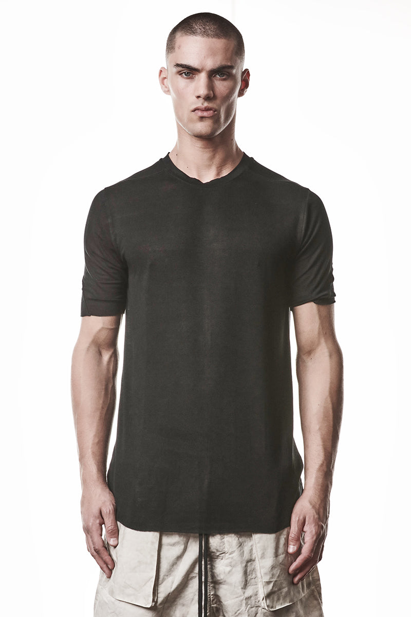 BLACK ULTRA LIGHT VISCOSE TEE