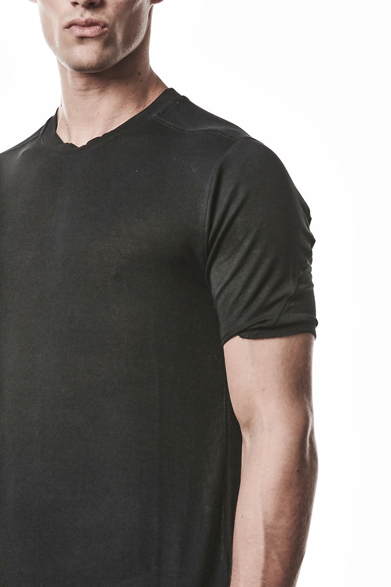 BLACK ULTRA LIGHT VISCOSE TEE