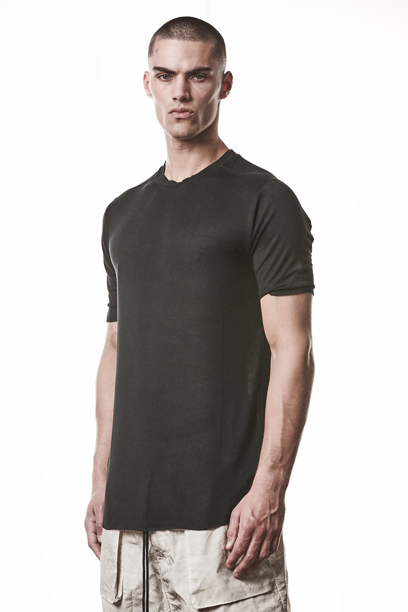 BLACK ULTRA LIGHT VISCOSE TEE