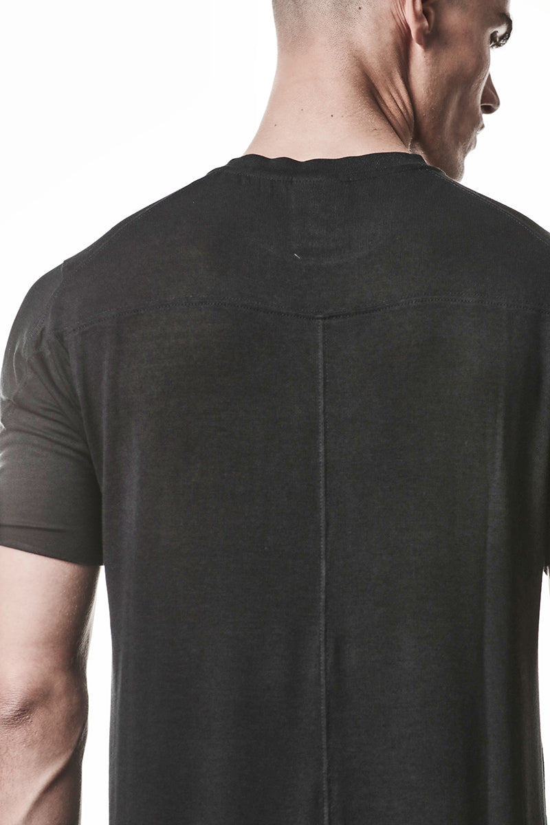 BLACK ULTRA LIGHT VISCOSE TEE
