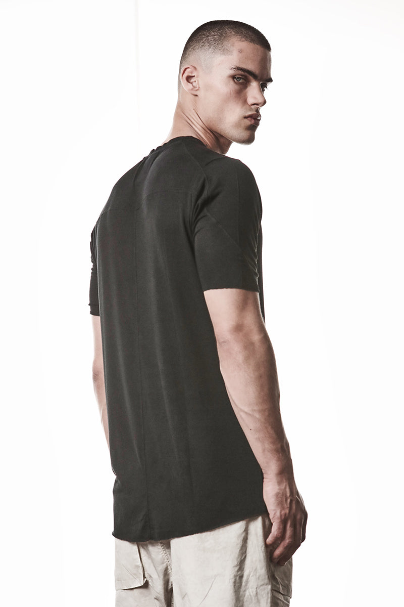 BLACK ULTRA LIGHT VISCOSE TEE