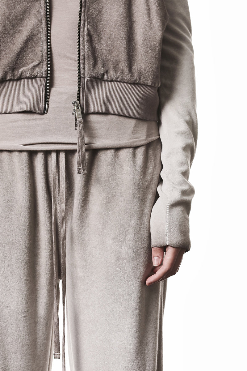 COLD DYED HOODED TERRY SWEAT JACKET