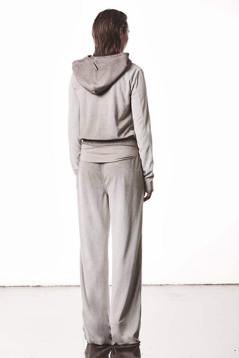 COLD DYED HOODED TERRY SWEAT JACKET