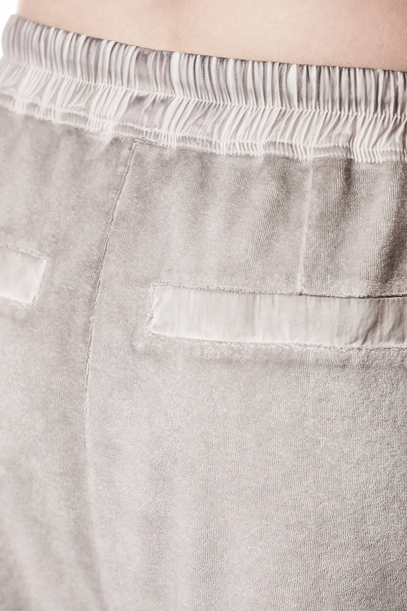 SLIGHTLY DROP CROTCH TERRY TROUSERS