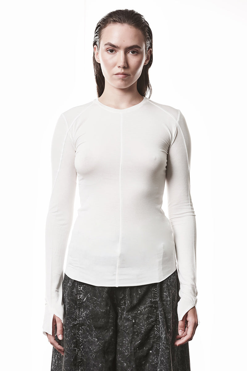 OFF WHITE SOFT LONG SLEEVES TEE