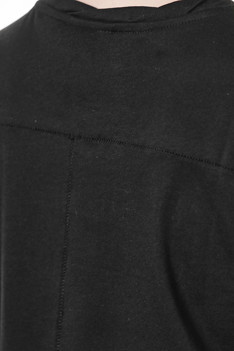 BLACK COTTON MODAL JERSEY