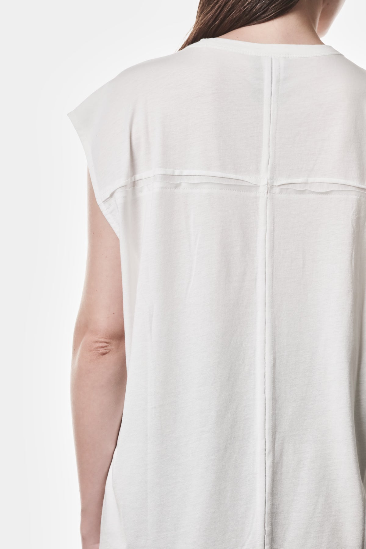 OFF WHITE BROAD SHOULDERS OVERSIZED TOP