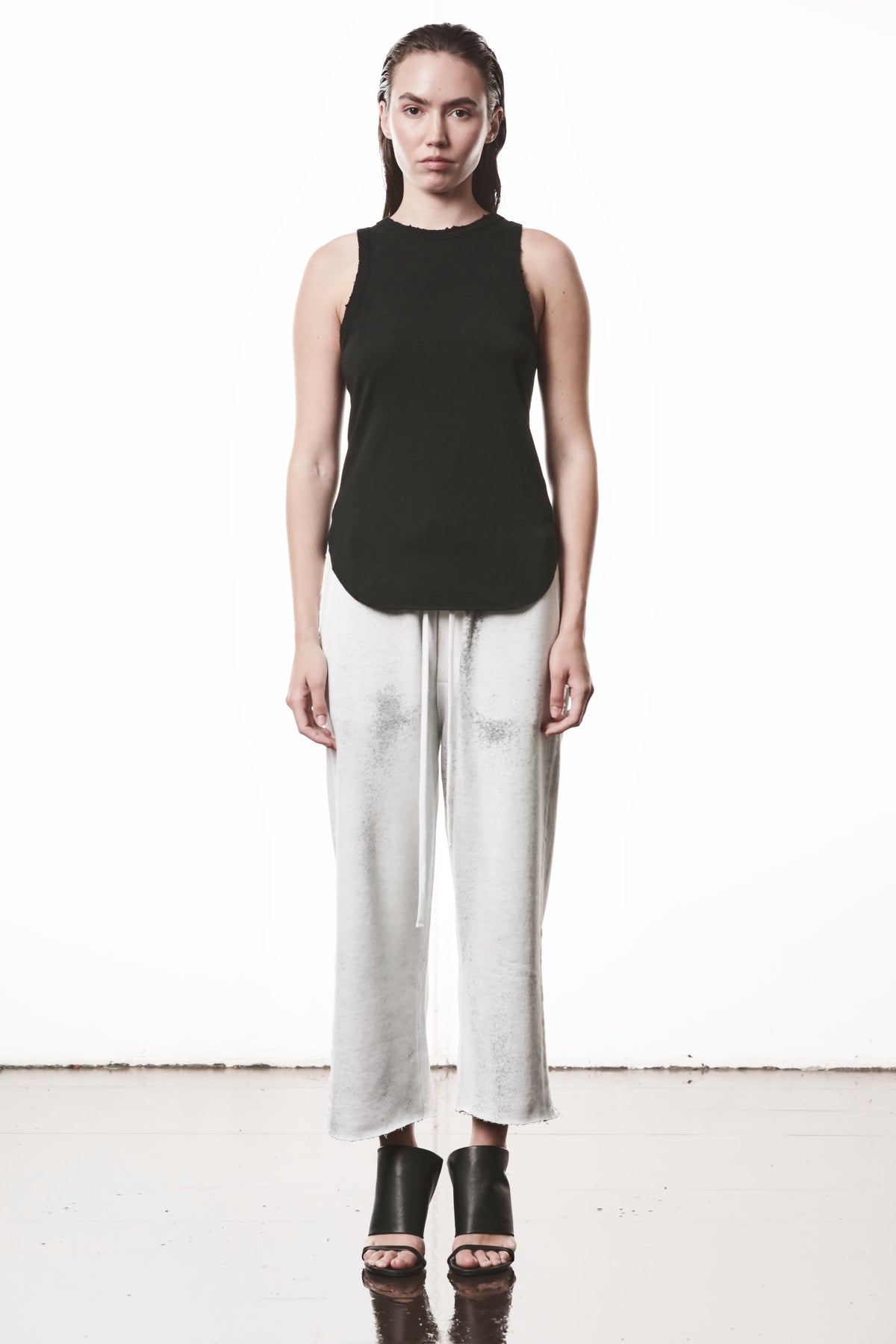 BLACK DESTROYED TANK TOP