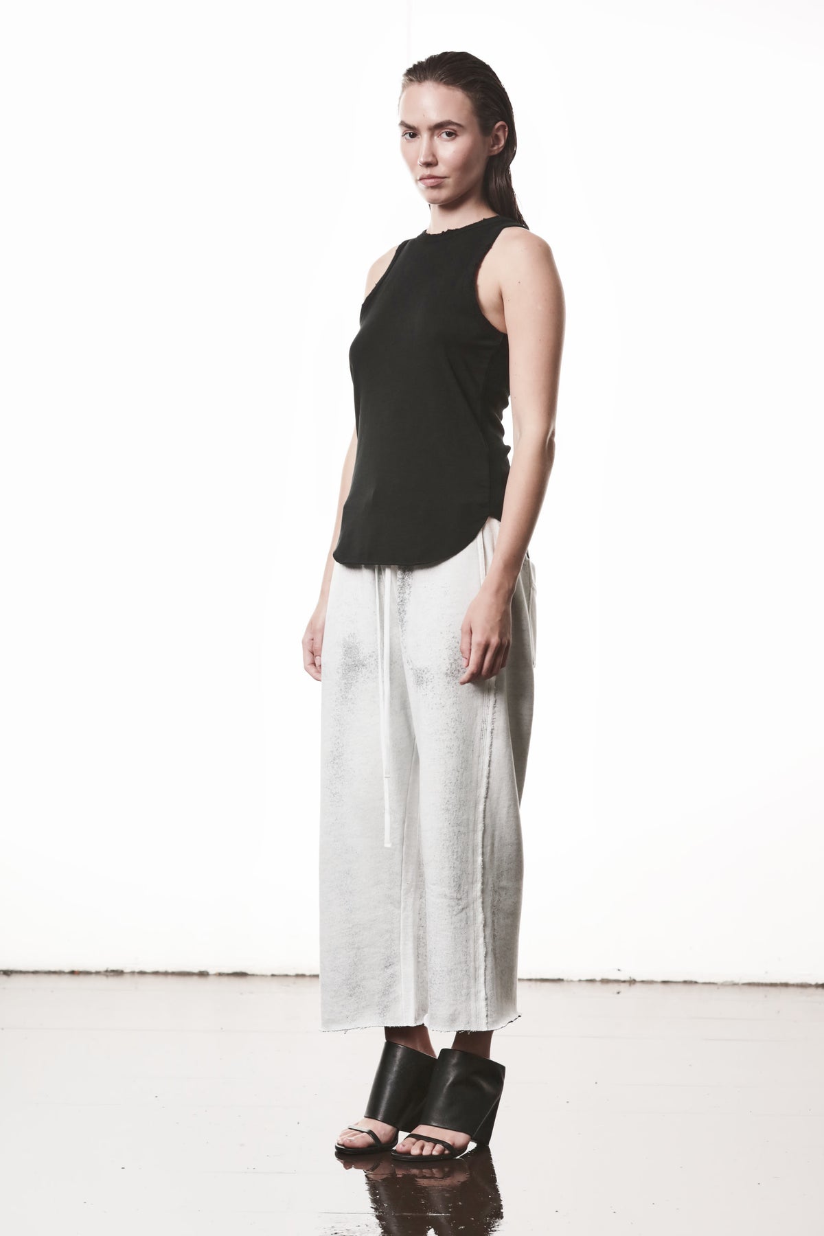 BLACK DESTROYED TANK TOP