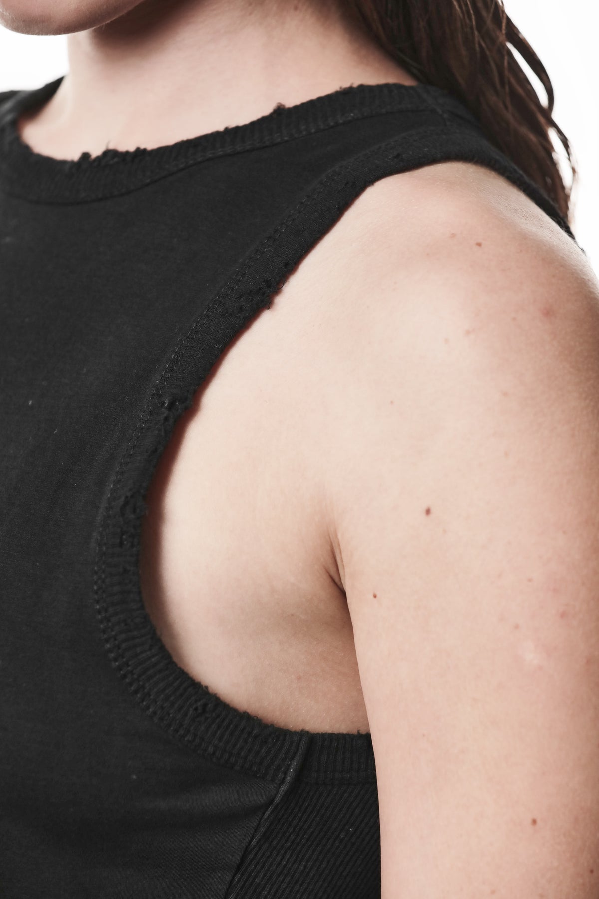 BLACK DESTROYED TANK TOP