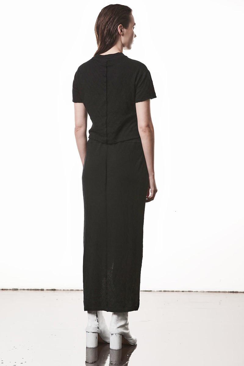 CRASHED BONDED COTTON TEE