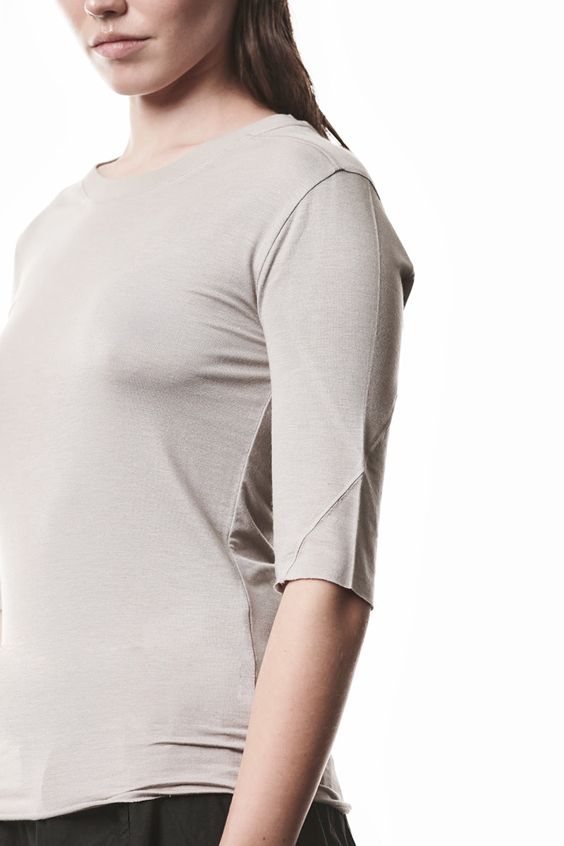 STONE HALF SLEEVES SLIM TEE