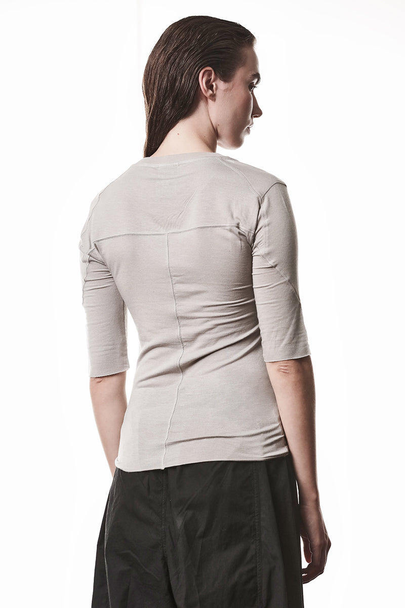 STONE HALF SLEEVES SLIM TEE