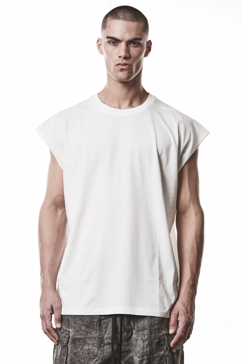 OFF WHITE OVER SOFT LIGHT JERSEY TEE