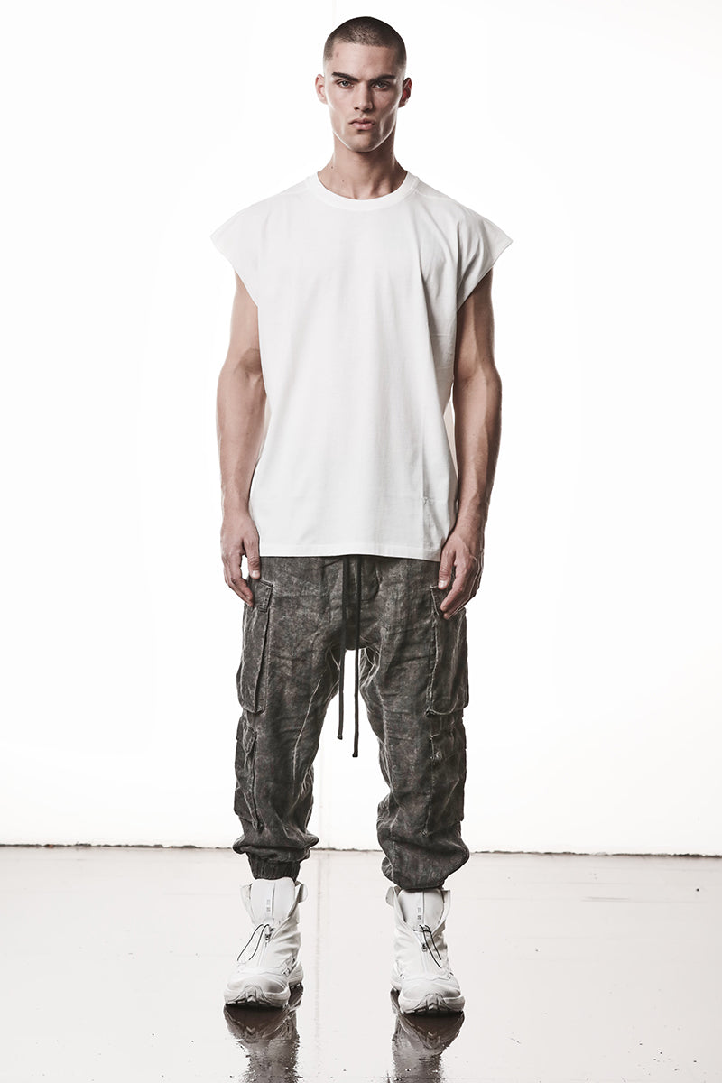 OFF WHITE OVER SOFT LIGHT JERSEY TEE