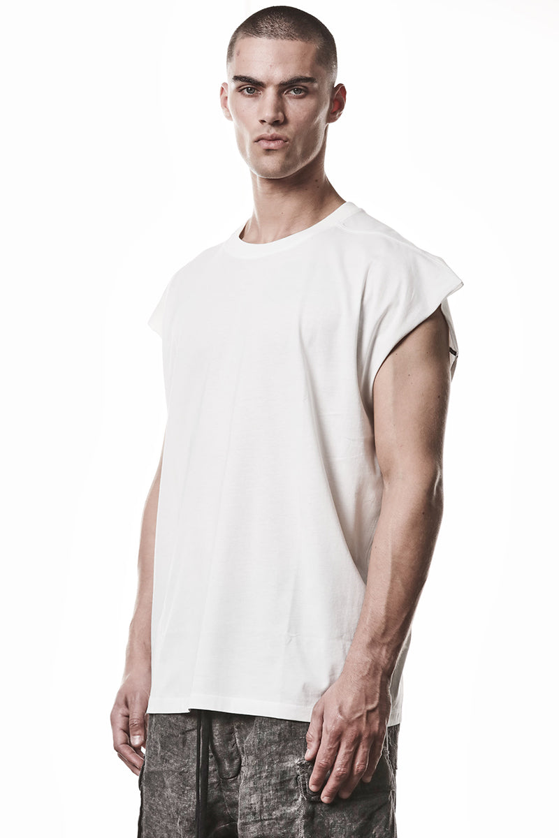 OFF WHITE OVER SOFT LIGHT JERSEY TEE