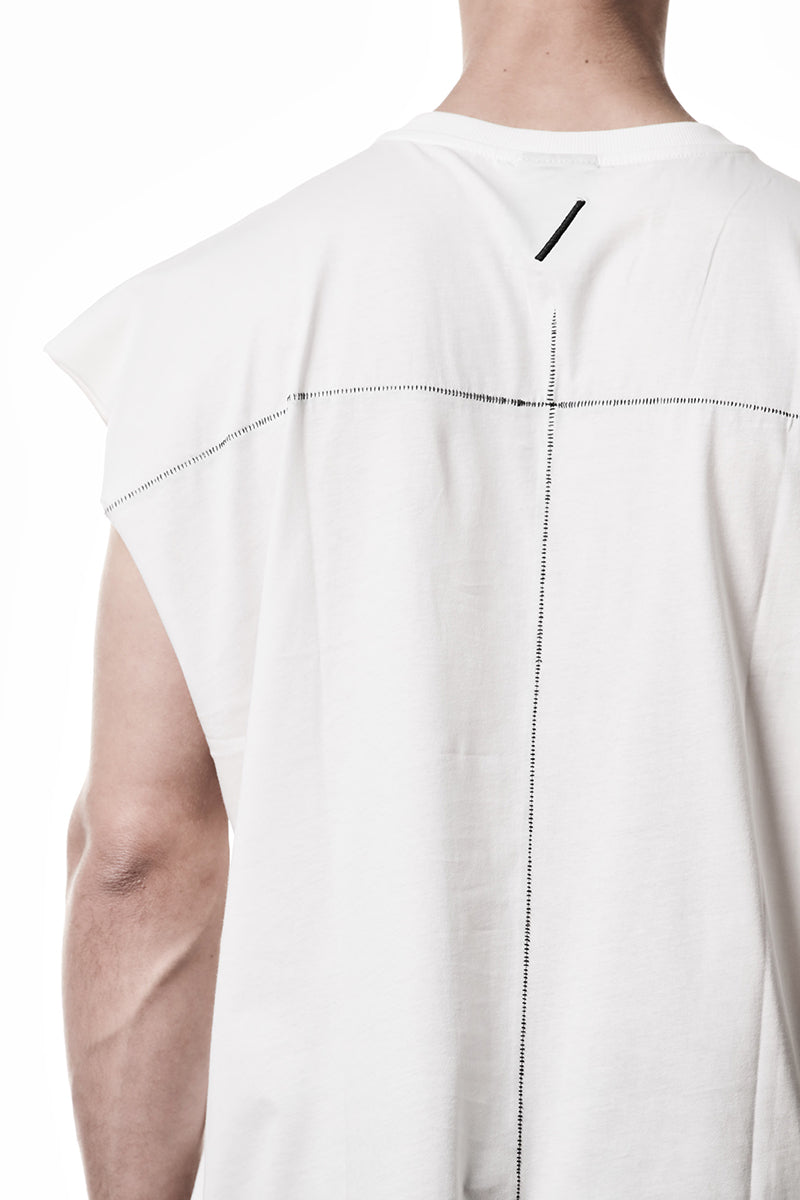 OFF WHITE OVER SOFT LIGHT JERSEY TEE