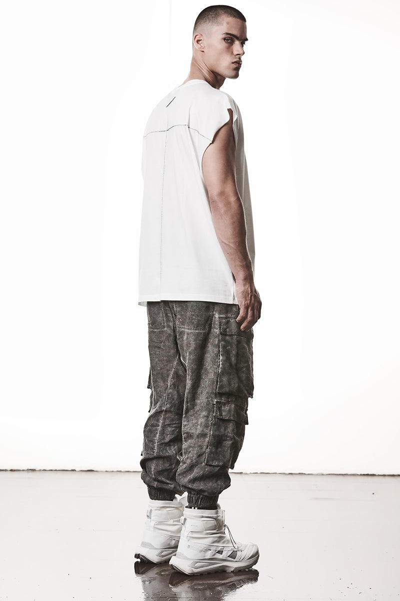 OFF WHITE OVER SOFT LIGHT JERSEY TEE