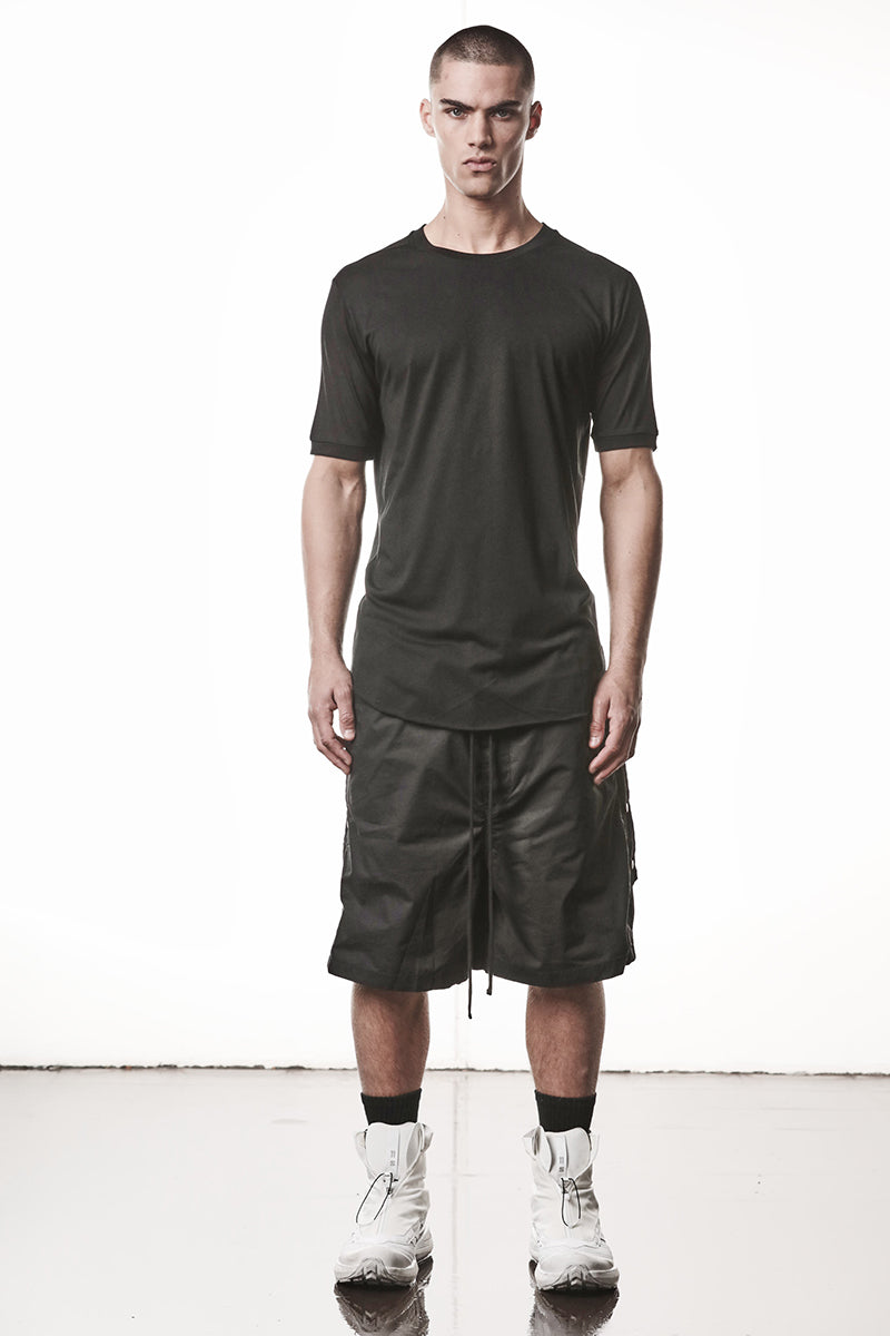 BLACK COTTON MODAL TEE
