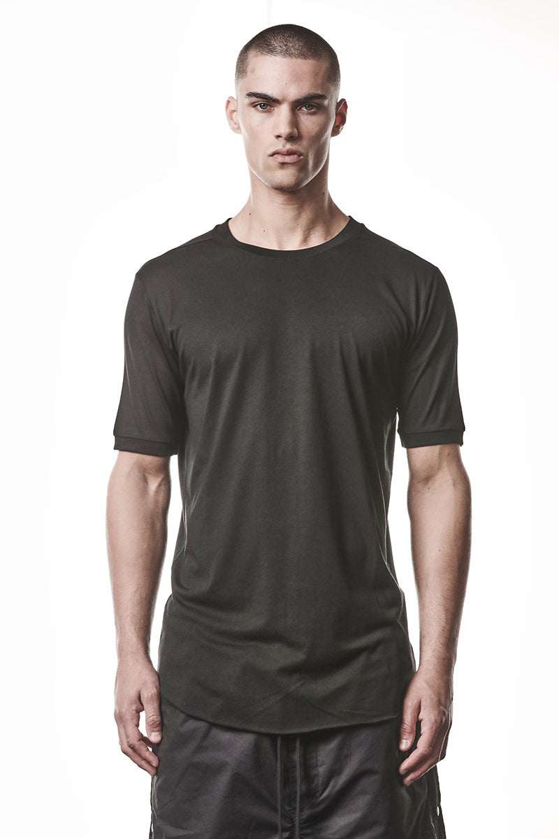 BLACK COTTON MODAL TEE