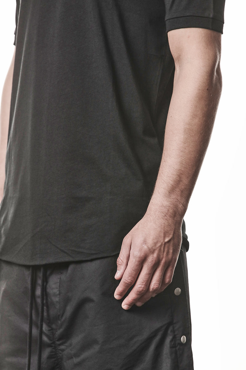 BLACK COTTON MODAL TEE