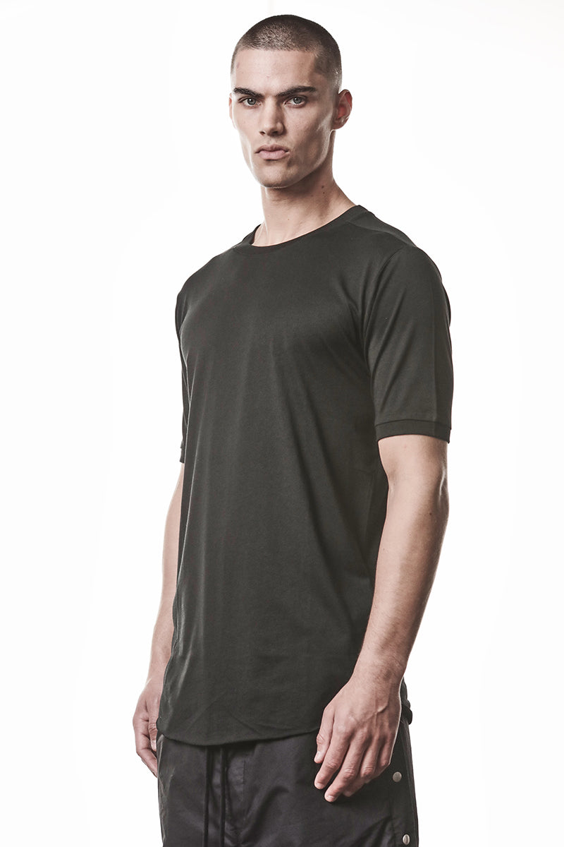 BLACK COTTON MODAL TEE
