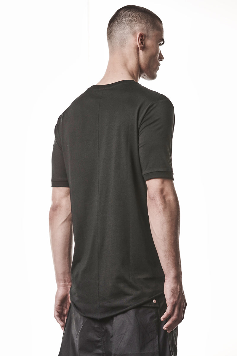 BLACK COTTON MODAL TEE