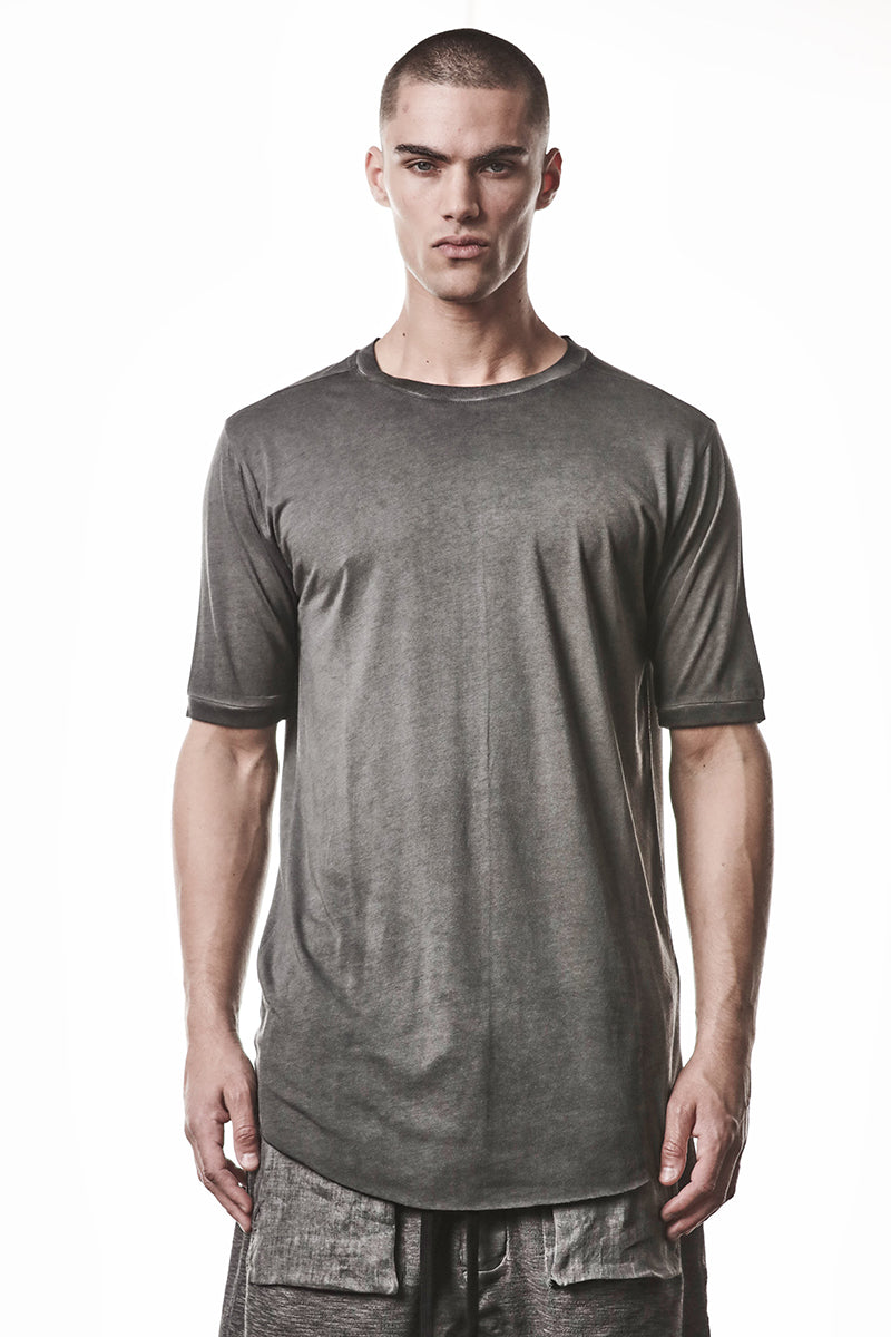 COLD DYE GREY COTTON MODAL TEE