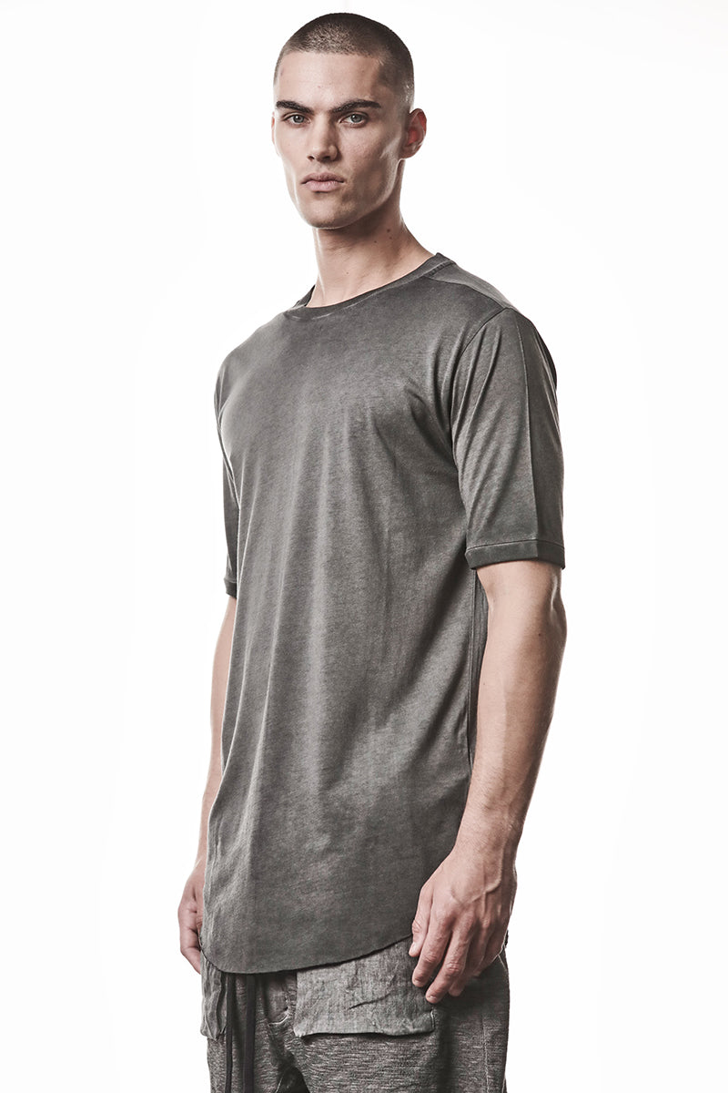 COLD DYE GREY COTTON MODAL TEE