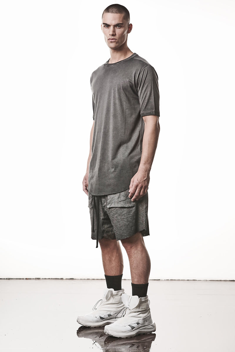 COLD DYE GREY COTTON MODAL TEE