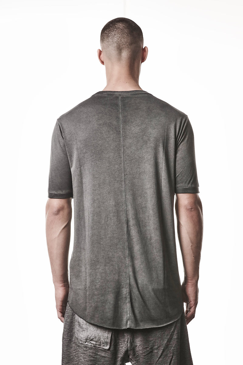 COLD DYE GREY COTTON MODAL TEE
