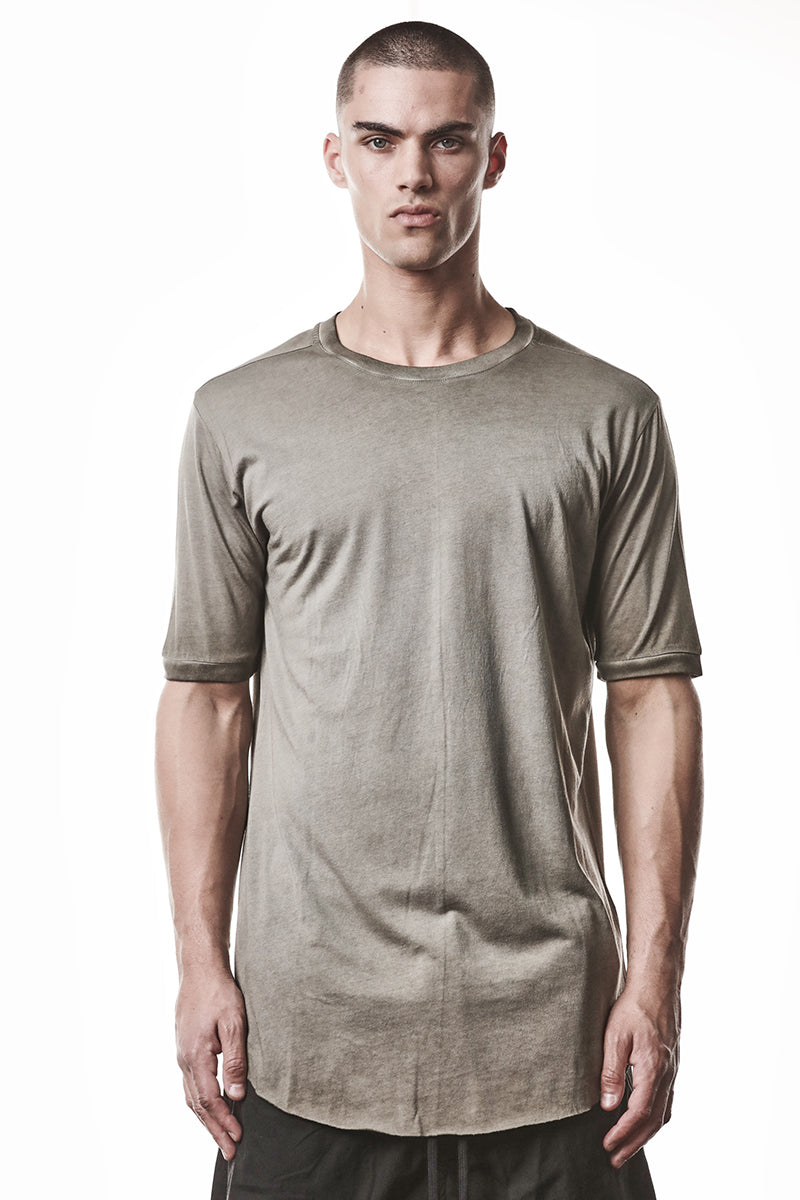 COLD DYE OLIVE COTTON MODAL TEE