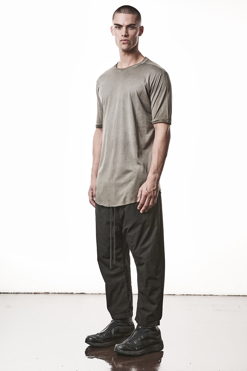 COLD DYE OLIVE COTTON MODAL TEE