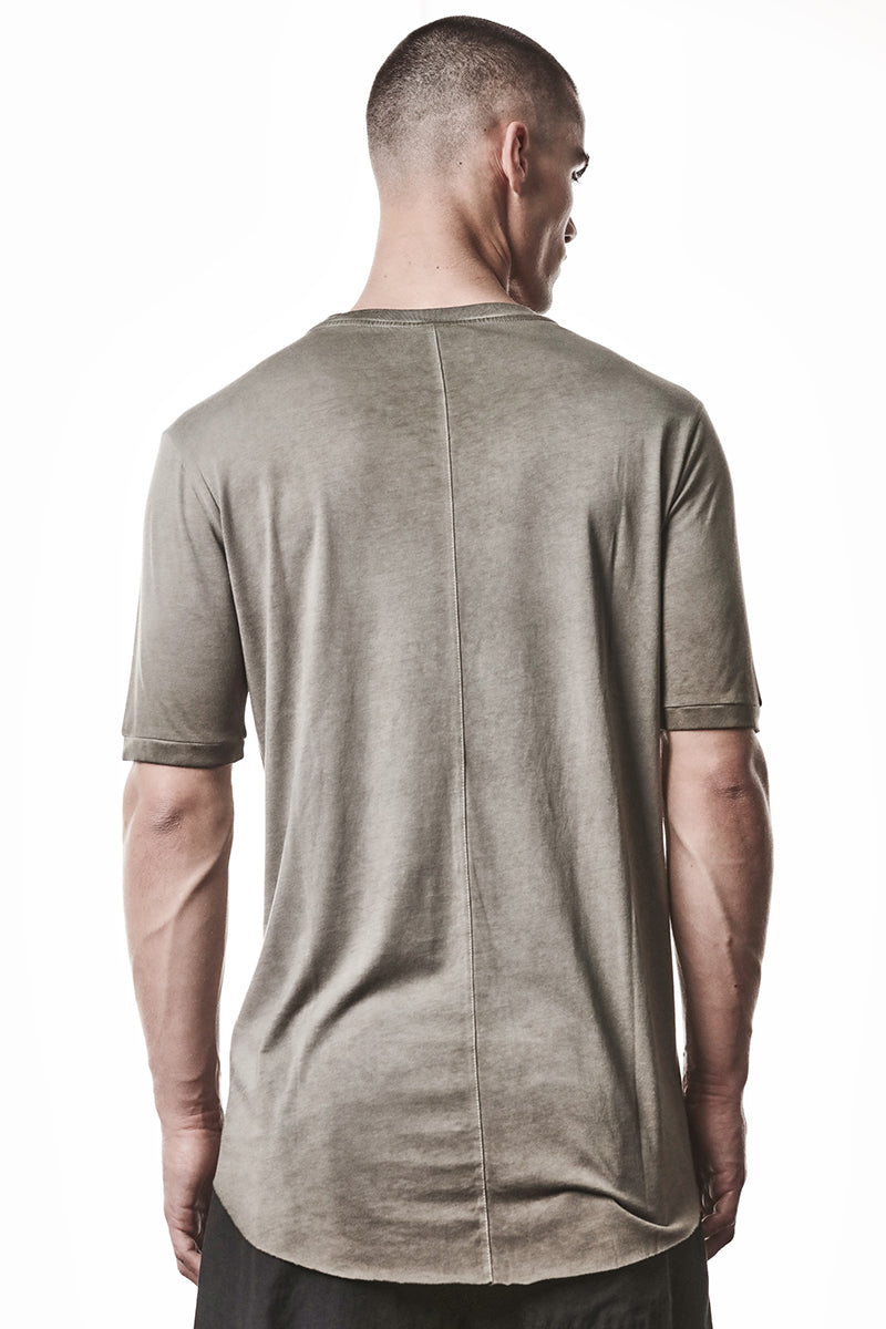 COLD DYE OLIVE COTTON MODAL TEE