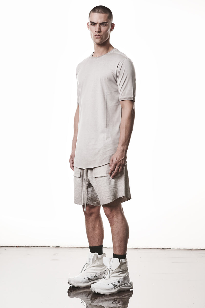 COLD DYE STONE COTTON MODAL TEE