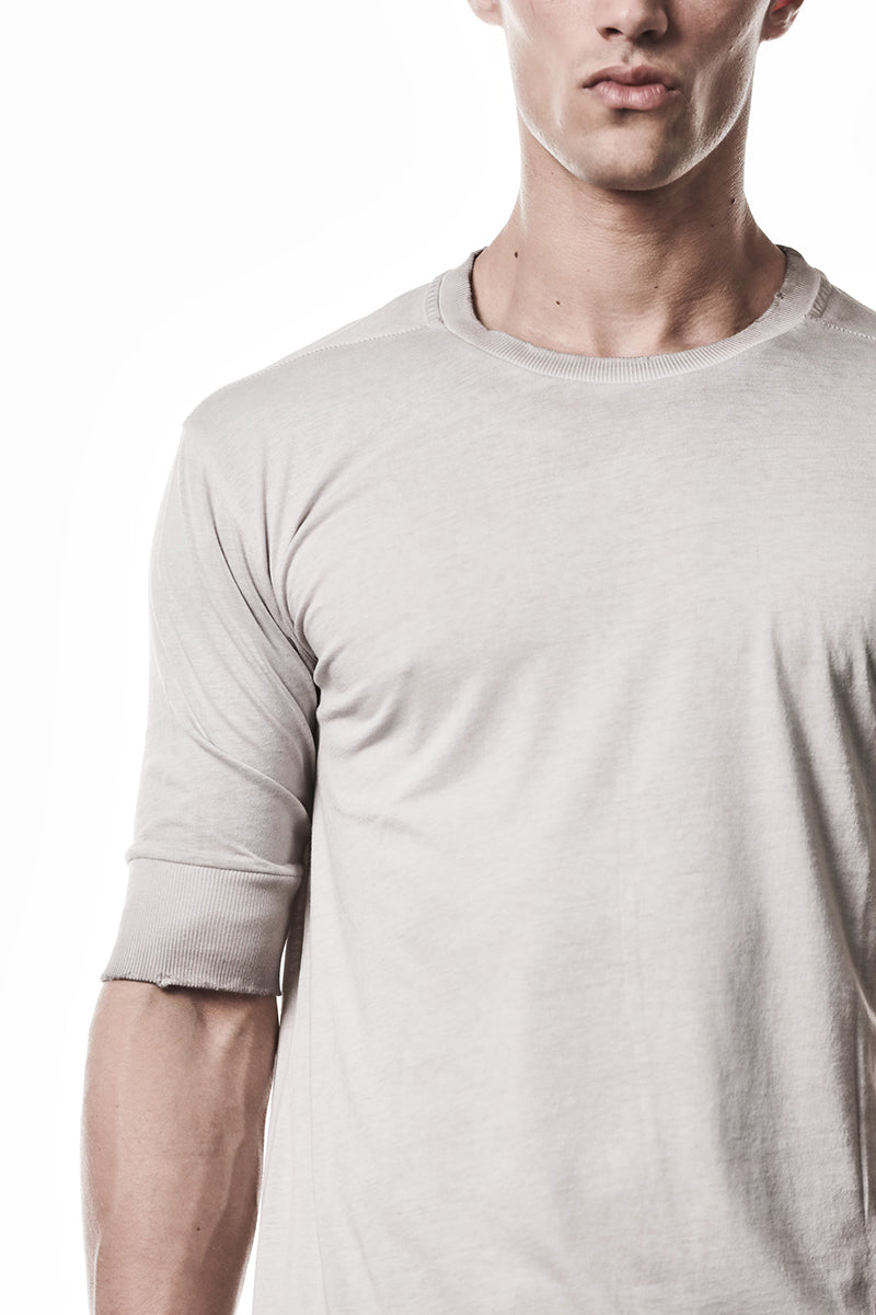 COLD DYED STONE RIB CUFFS TEE
