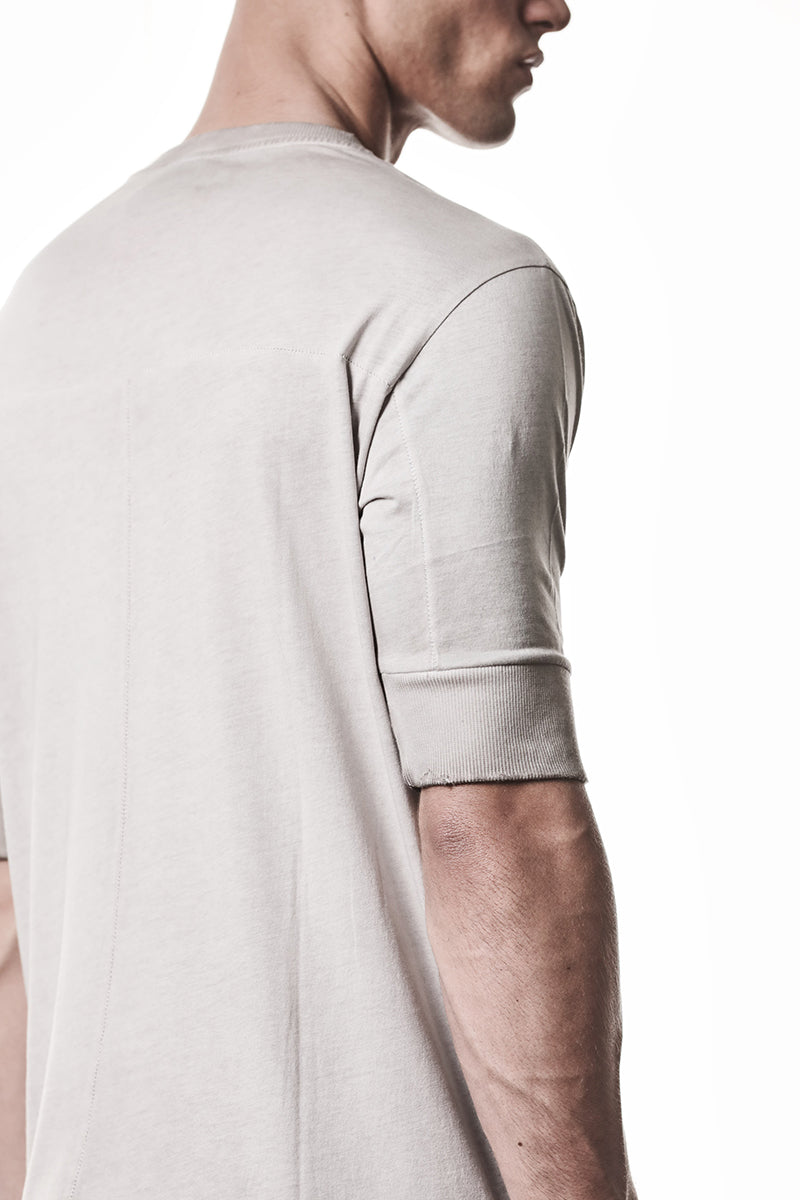 COLD DYED STONE RIB CUFFS TEE