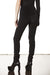 BLACK SOFT WASHED VELVET TROUSERS