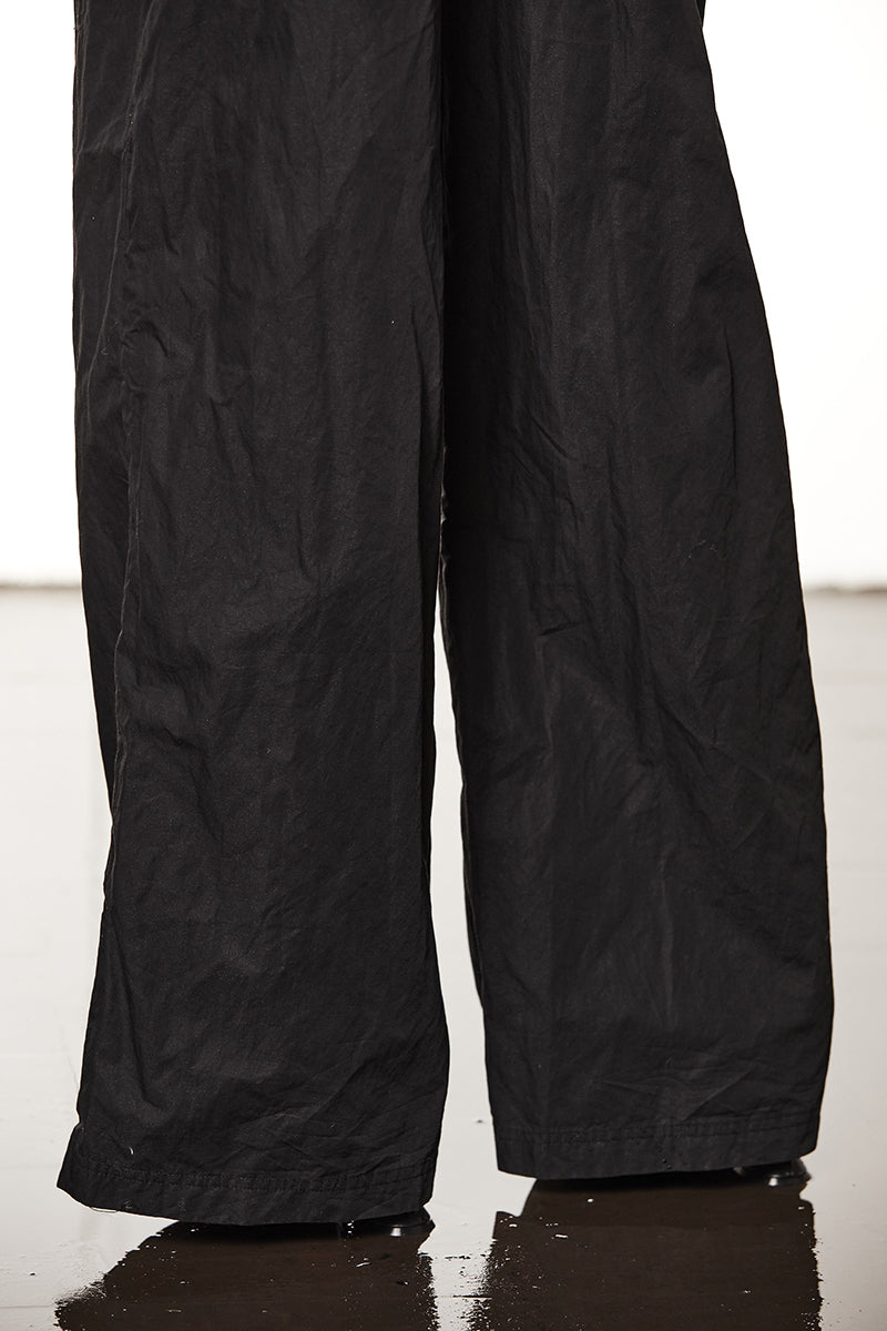 WOVEN WIDE-LEG TROUSERS