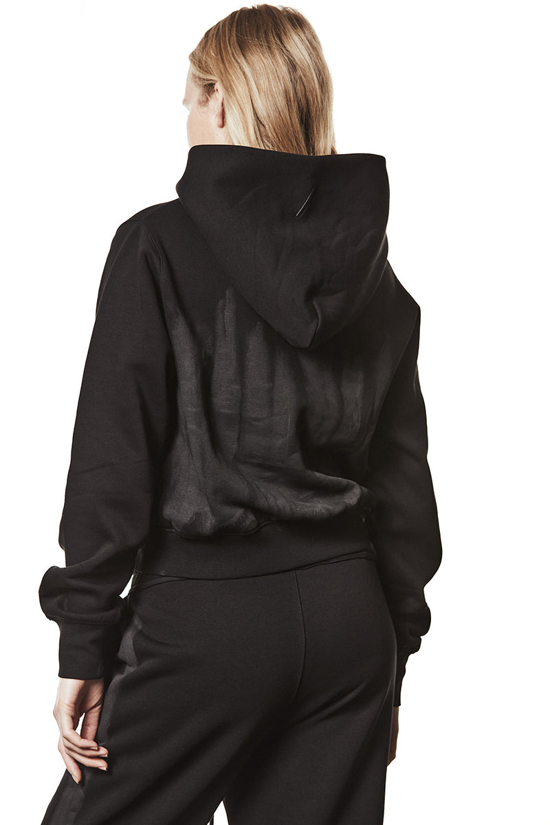 HAND PAINTED HOODED SWEATSHIRT