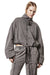 USED GREY STRUCTURED SWEAT JACKET