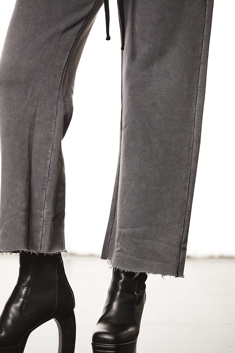 USED GREY DYED SWEAT PANTS