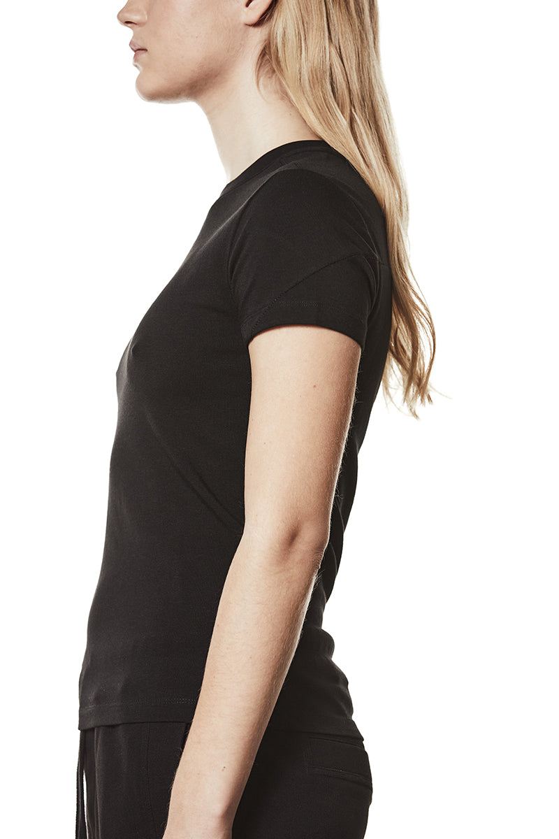 BLACK BASIC MODAL BLEND TEE