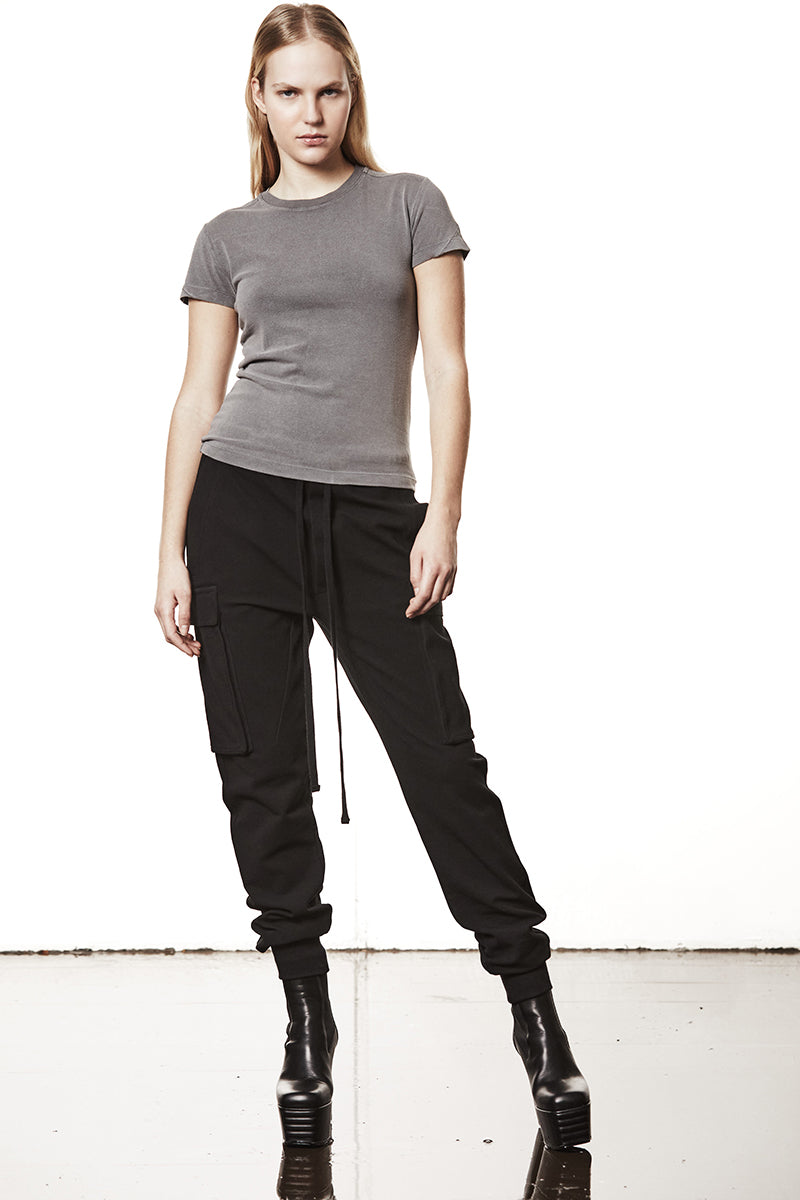 USED GREY BASIC MODAL BLEND TEE