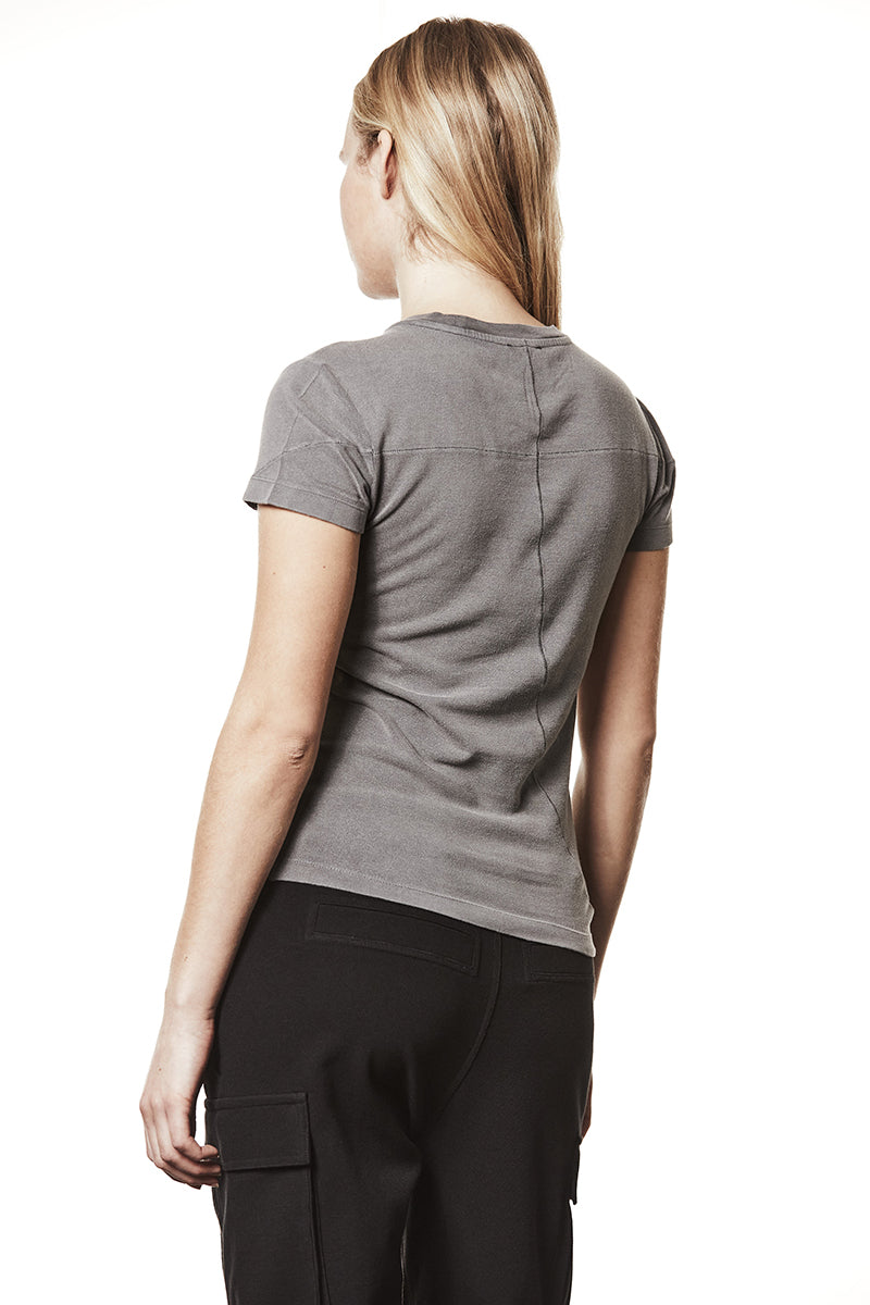 USED GREY BASIC MODAL BLEND TEE